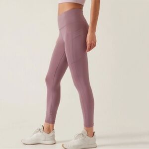 Athleta Ultimate Stash 7/8 High Rise Leggings Mauve